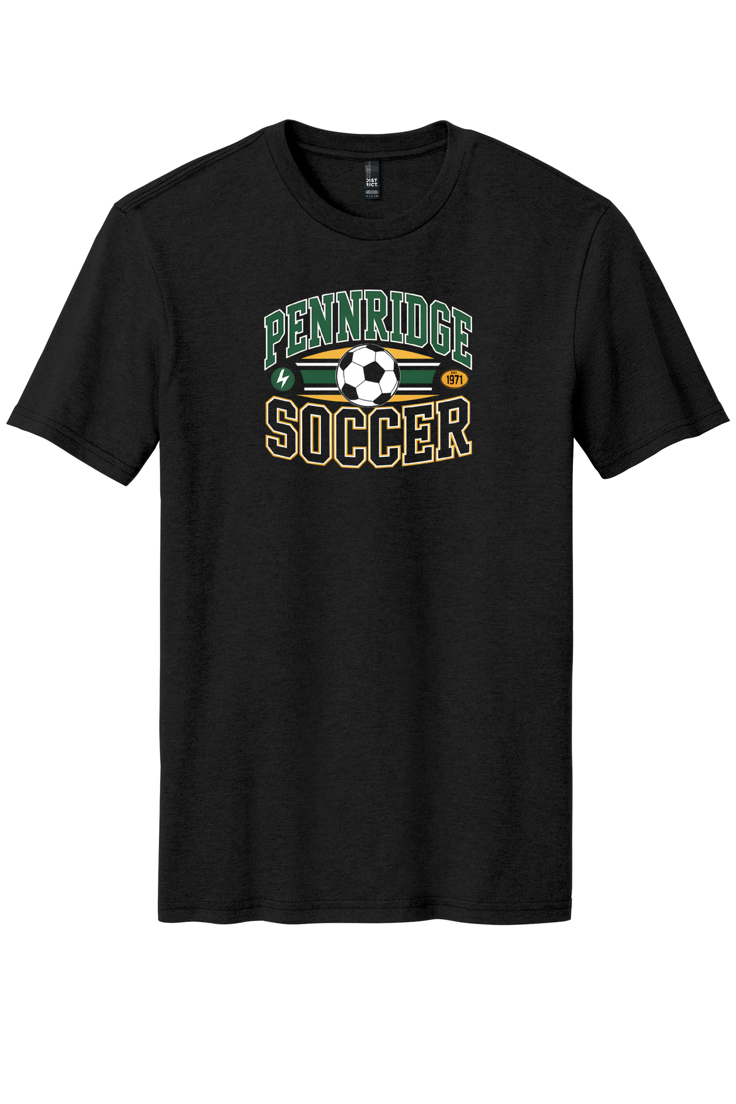 Retro Pennridge Soccer T-Shirt Youth (White/Green/Black)