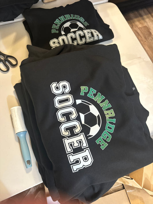Adult Pennridge Soccer Sweatshirt with Number/Name