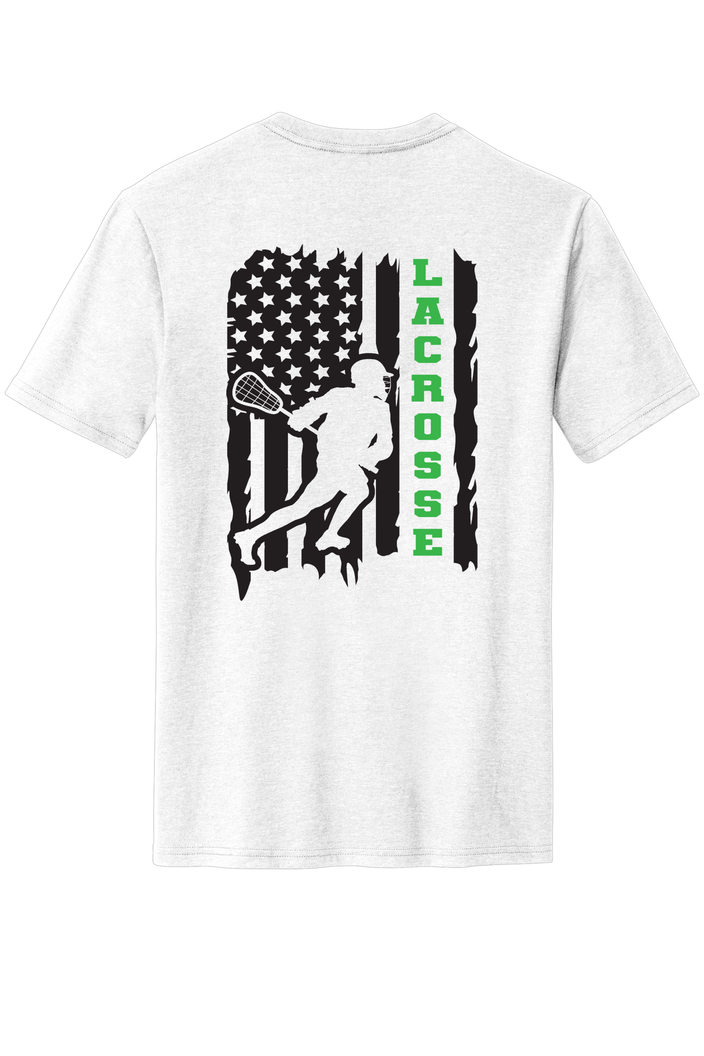 Laccrose Relax Flag Adult T-Shirt