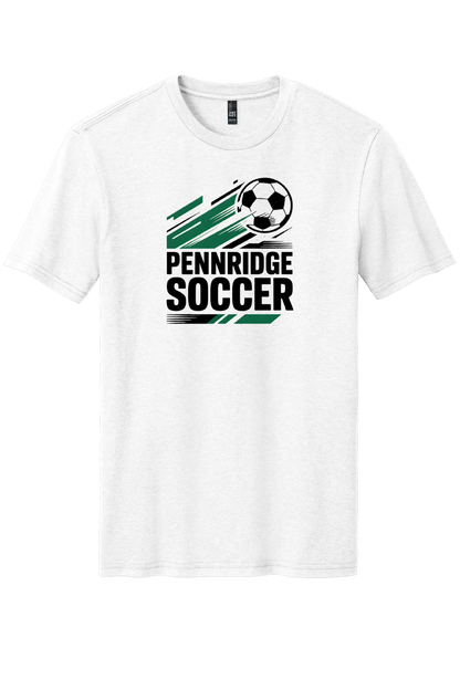 Pennridge Soccer T-Shirt Adult (White/Black)